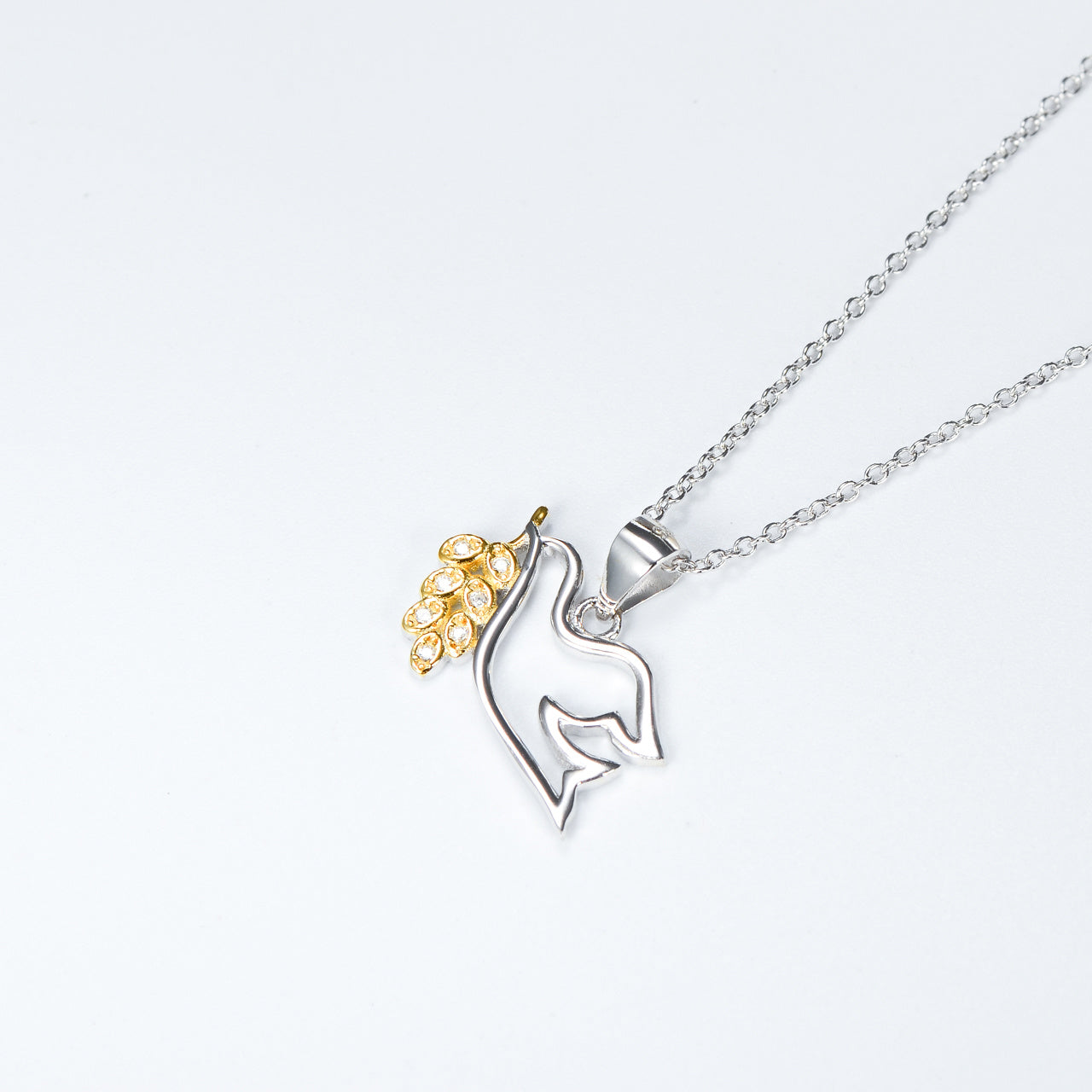 Collana della pace pendente in argento 925