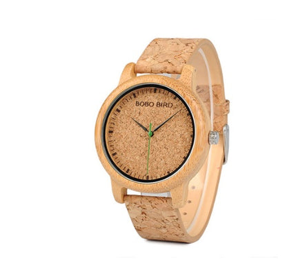 Orologio bamboo e legno