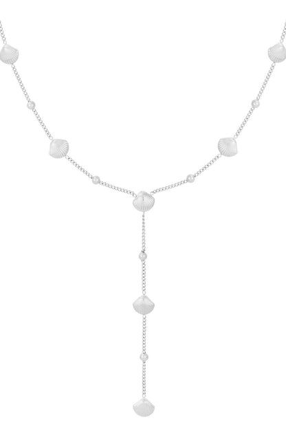 Collana serenata in conchiglia colore argento