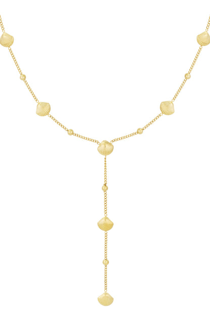 Collana serenata in conchiglia colore argento