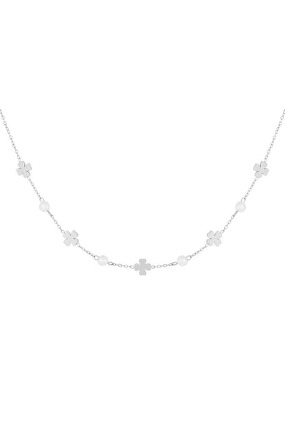 Collana portafortuna in acciaio ispirata alla natura