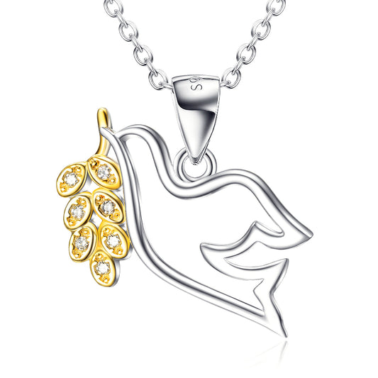 Collana della pace pendente in argento 925