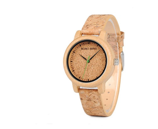 Orologio bamboo e legno