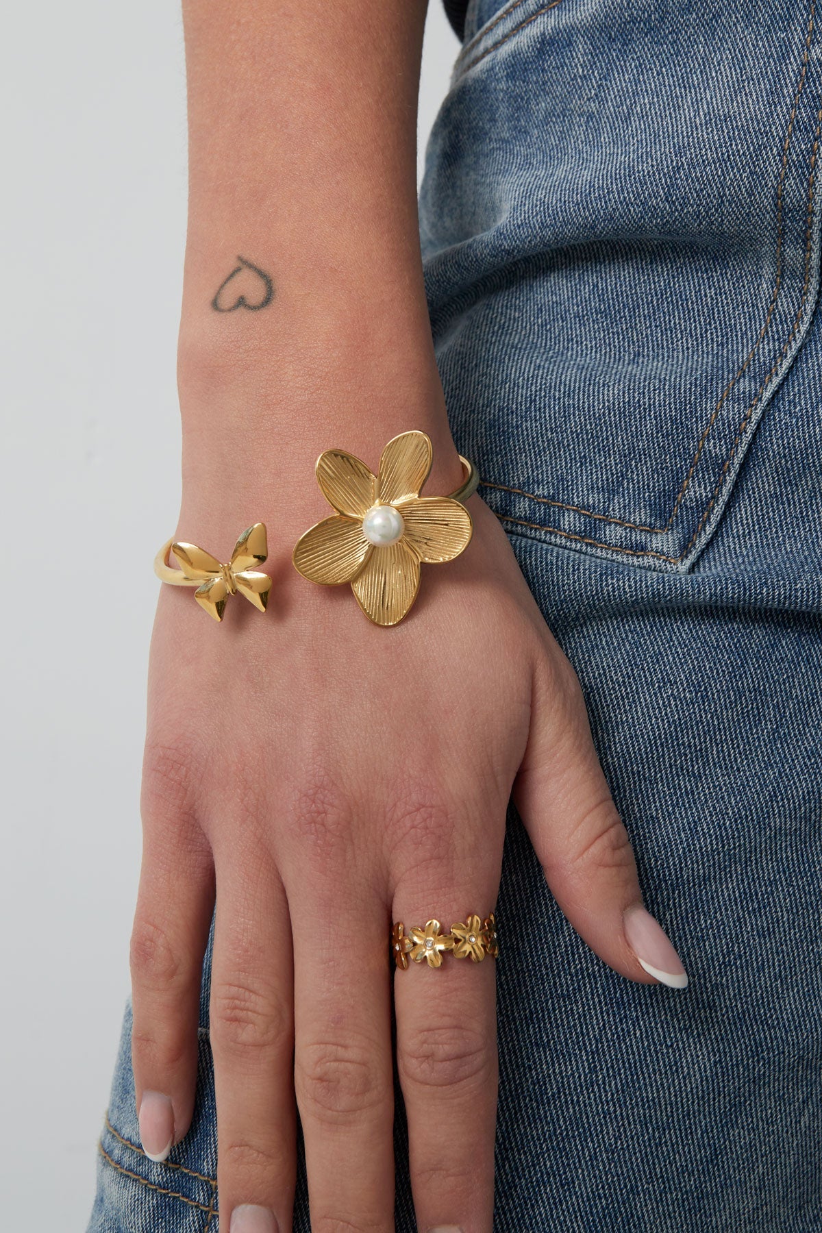 Bracciale butterflower ispirato alla natura 