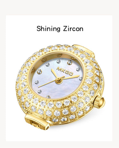 Orologio donna oro quadrante madreperla zirconi scintillanti lusso regalo compleanno anniversario myemotiojewels