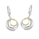 Orecchini a leva 30x14mm cerchi bicolore con zirconi argento 925 Jens Gallay, Gallay, Hersteller i.S.d. Produktsicherheitsverordnung GPSR 2023/988